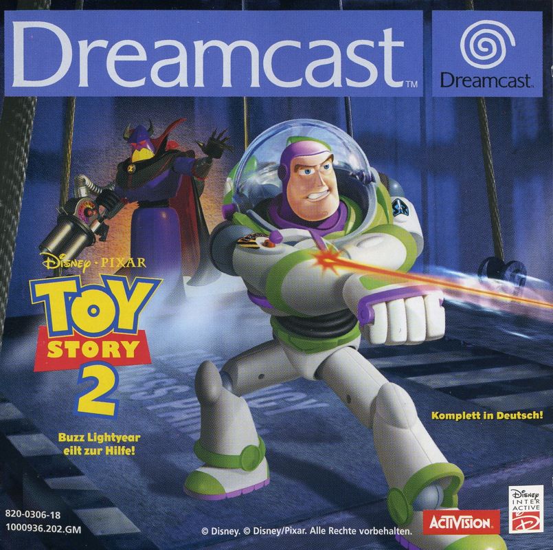Toy Story 2 box art for Sega Dreamcast